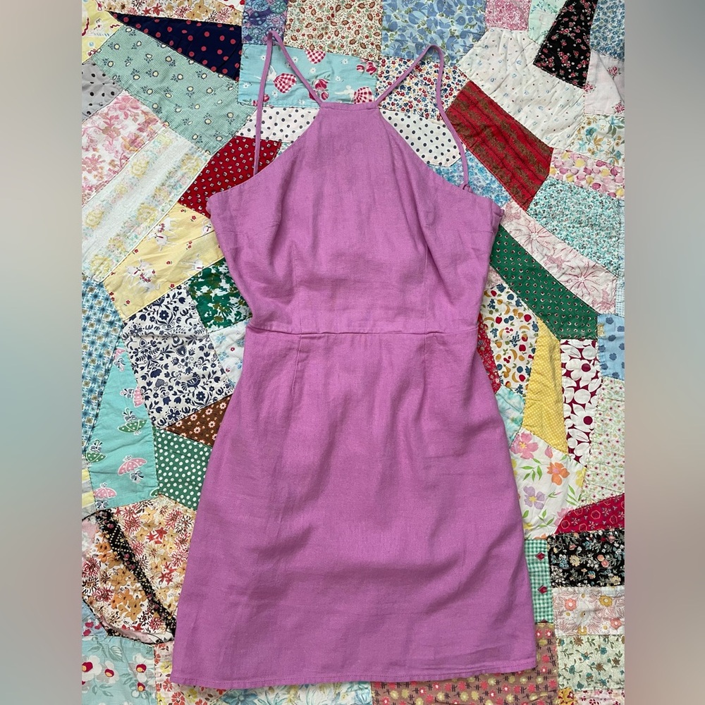 A New Day Open Back 2 Ties Elastic Back Waist Pink Color Size XS ExcellentShape